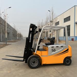 China Custom Mini Electric Forklift 5 Ton With Pneumatic Tyre Wheel supplier
