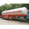 China 20T Propane Transport Trailer , Horizontal Bullet Propane Delivery Truck 40000 Liter Capacity wholesale