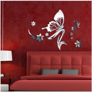 China Mirror wall stickers beauty salon bedroom kindergarten shop decoration mirror stickers supplier