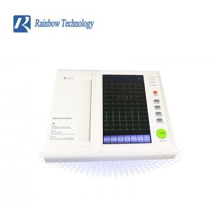 China 12 Channels Medical ECG Machine hidden handle Built In Rechargeable Lithium Battery supplier