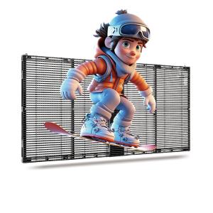 China Ecrã LED transparente HT 500*1000 multi-instalação 3D Transparente supplier
