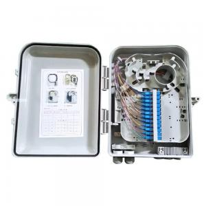 Outdoor 24 Port Fiber Optic Distribution Box , 24 Core Fiber Access Terminal Box