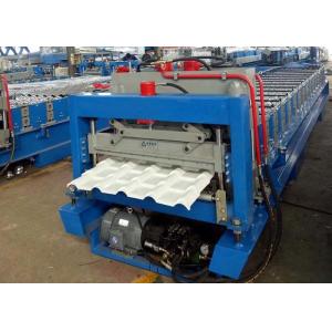 0.35 - 0.65mm Glazed Roof Tile Roll Forming Machine Pre Painted Steel Material