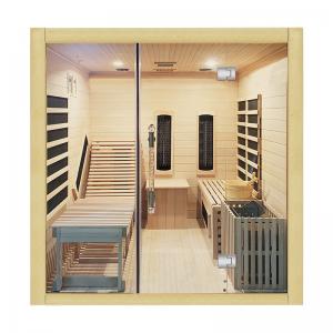 6000w Wooden Dry Infrared Steam Sauna Room 4 Person