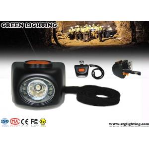 China 4000 Lux Brightness Mining Cap Lights With OLED Display 4.5Ah Li - Ion Battery supplier