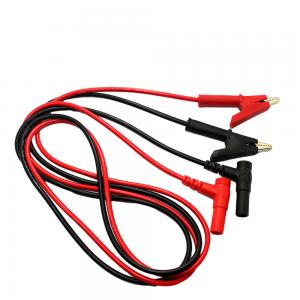 China 3Ft Crocodile Clip Digital Multimeter Cable Red Black Color supplier