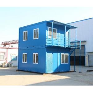 China steel structure movable worker camp two stories flat pack container house supplier