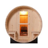 China Canadian Pine 2 Person Wood Barrel Sauna Traditional on sale