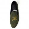 China Wedding Mens Leather Slip On Shoes Men'S Smoking Slippers EVA Insole Material wholesale
