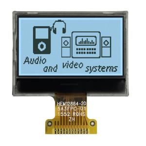 FSTN Positive 128x64 LCD Graphic Display COG 3.3V SPI Interface With White Backlight