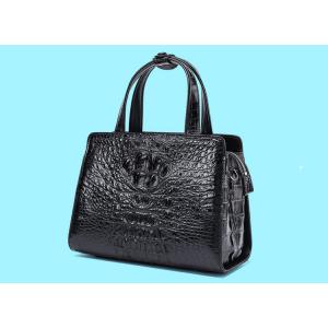 New zipper large capacity women's crocodile leather handbag for lady