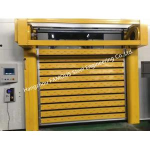 China Aluminum Extrusion Profiles Fire Rated Roller Door Fireproofing Lift Door With Electric Openers supplier