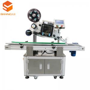 China Packaging Type Cartons Beverage Labeling Machine with Automatic Flat Label Applicator supplier