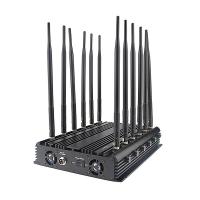 China Portable UHF VHF Communication Jammer Signal Blocker 12 Bands With AC Adapter on sale