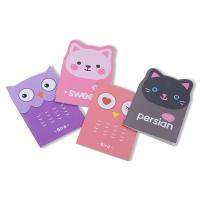 China Cute Cartoon Mini Note Book Elastic Kawaii Stationery Paper Cover for Kids and Girls on sale