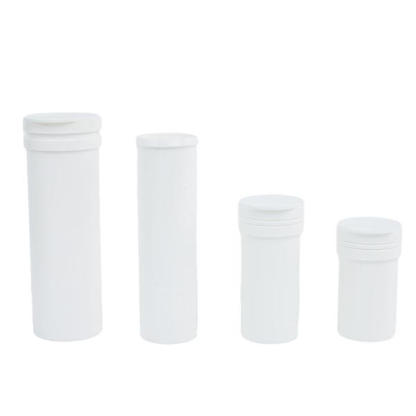 Effervescent Tablet Empty White Pill Plastic Bottle with Cap Food Grade PP