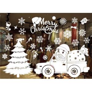 0.15mm Electrostatic Window Stickers Living Room Christmas Wall Stickers