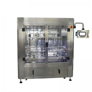 China Six-Head Self-Flowing Mineral Water Filling Machine with Program Control Touch Screen supplier