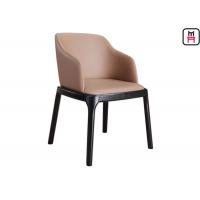 China Padded Grace Arm Chair Wood Restaurant Chairs Modern Furniture With Round Safe Corner on sale