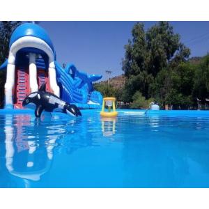 Ocean Theme Inflatable Combo Bounce House Attraction Slide Pool Water Games