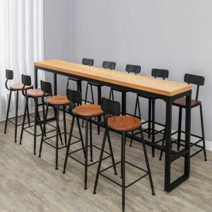 China Thickness 16mm Bar Table Stool Set Melamine Board Bar Height Dining Set supplier