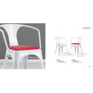 China outdoor metal Tolix cushion chair/metal cafe chair furniture supplier