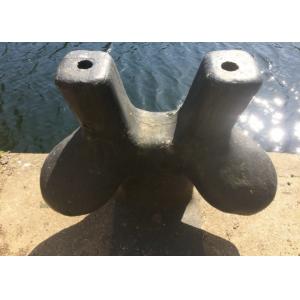 Horn Bollard Marine Mooring Equipment 40 Ton Cast Stainless Steel Material