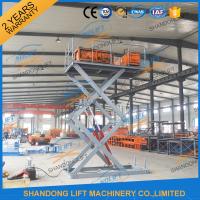 China CE 3T 4.5M Stationary Hydraulic Scissor Lift Table Scissor Lift Platform for Cargo Material on sale