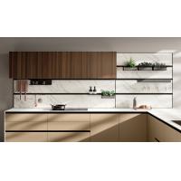 China Customized Classic Wood Kitchen Cabinets Storage Solutions With White Cabinet on sale