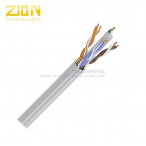 China Eco Friendly UTP Ethernet CAT6 Cable With CM Rated PVC Jacket , HDPE Insulation supplier