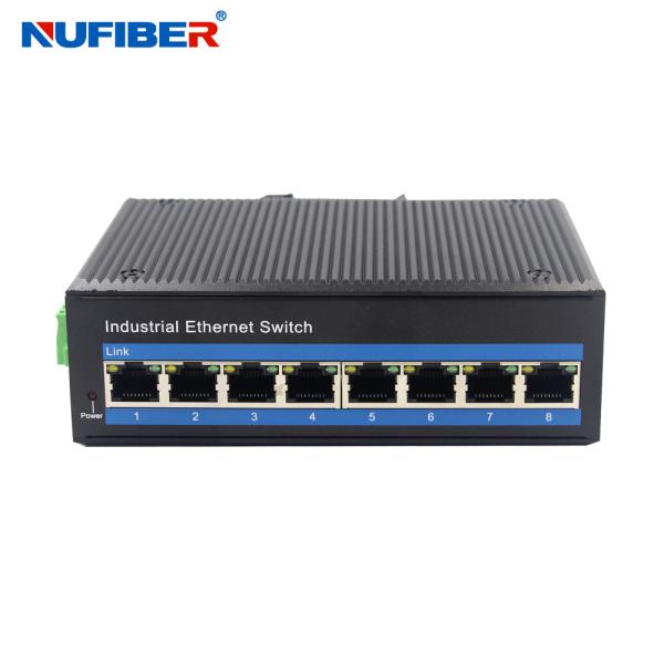 10/100/1000M 8 RJ45 Ports Industrial Din Rail Ethernet Switch IP40 Unmanaged Industrial Switch
