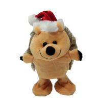 China 5.91in 15cm Christmas Reindeer Stuffed Animal Hedgehog Dog Toy Walking BSCI on sale