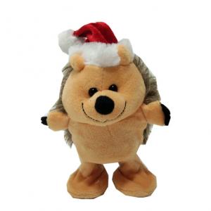 China 5.91in 15cm Christmas Reindeer Stuffed Animal Hedgehog Dog Toy Walking BSCI supplier