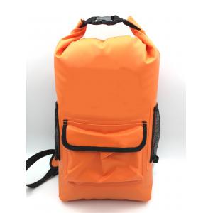 China Eco Friendly Lightweight Dry Bag Orange , Waterproof Storage Bags For Boats supplier