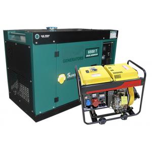6KVA Diesel Generators With Four Wheels Portable Silent Type Or Open Type Generator Air Cooled
