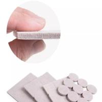 China White Cushion Shock Absorption odm Felt Pads For Furniture Legs on sale