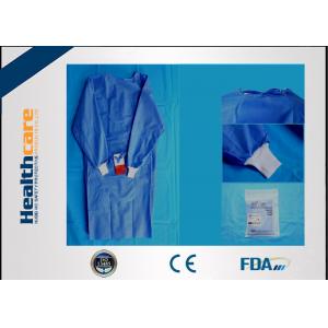 China SMS Sterile Disposable Surgical Gowns , Disposable Theatre Gowns Anti - Blood S-3XL supplier