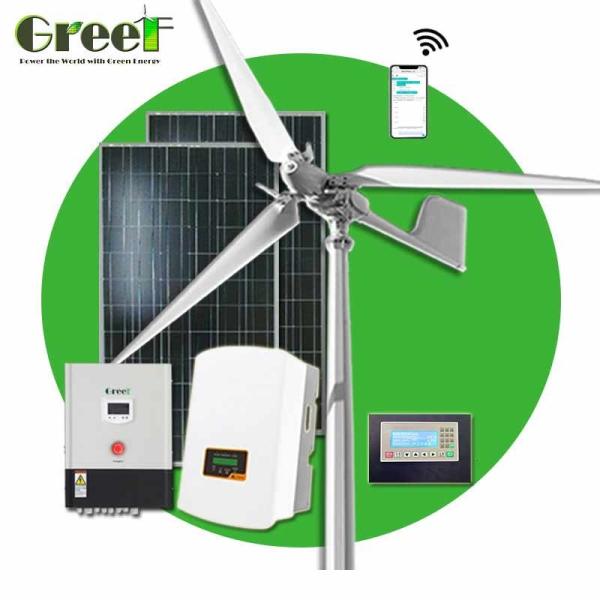 eléctrica la turbina de viento regulada pequeña echada 5kw fácil instala de alto rendimiento