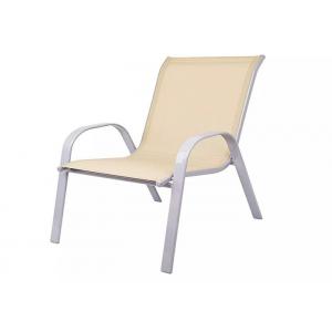 Outdoor Modern Bistro Patio Garden Chair Metal Steel Iron Sling Stacking Arm