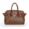 Lady Style Classi Design Genuine Leather Light Coffee Tote Bag Handbag #3082C