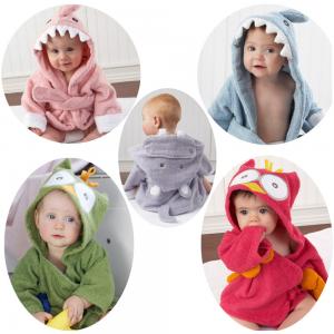 China New Hooded Baby Bathrobe/Cartoon Baby Towel/Character kids bath Towel Beach Towel supplier