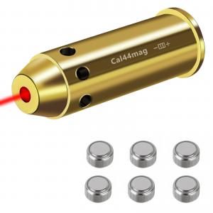 Cal44mag Red Dot Laser Bore Sight Cartridge Laser Boresighter with 2 Sets Batteries
