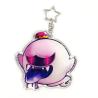 China Custom Clear Double Printing Epoxy Acrylic Charms Keychains with Glitter wholesale