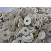 China White Wool Small Felt Washers Customized Size 60 - 90 Hardness High Sealing Performance on sale