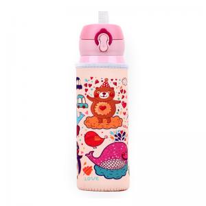 China Reusable Portable L6CM Glass Water Bottle Sleeve supplier