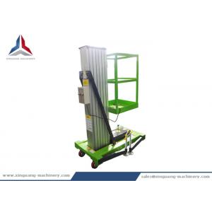 China 100kg Load Capacity Single Post Hydraulic Aluminum Lift Table with 6m Lifting Height supplier