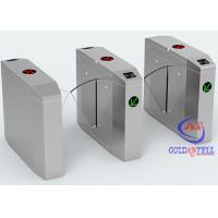 China SUS 304 RFID Card Reader Flap Barrier Gate Access Control Fingerprint Access Control Flap Turnstiles on sale