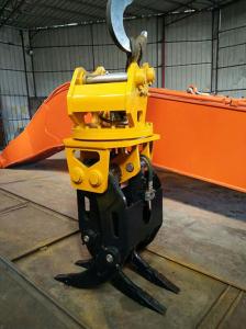 China Motor drive Rotating Bucket Excavator Grapple For Backhoes on sale 