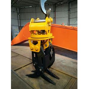 Motor drive Rotating Bucket Excavator Grapple For Backhoes