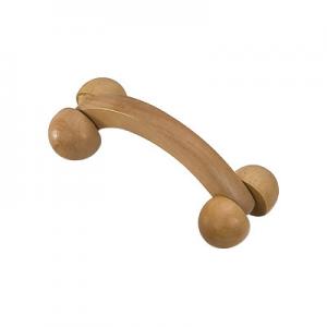 China Household Wooden Roller Massager Relieves Muscle Tension With 4 Rollers supplier